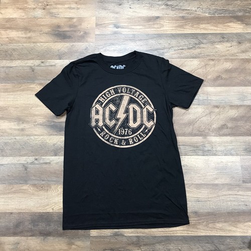 ACDC T-Shirt Men's Small Black Band Tee 