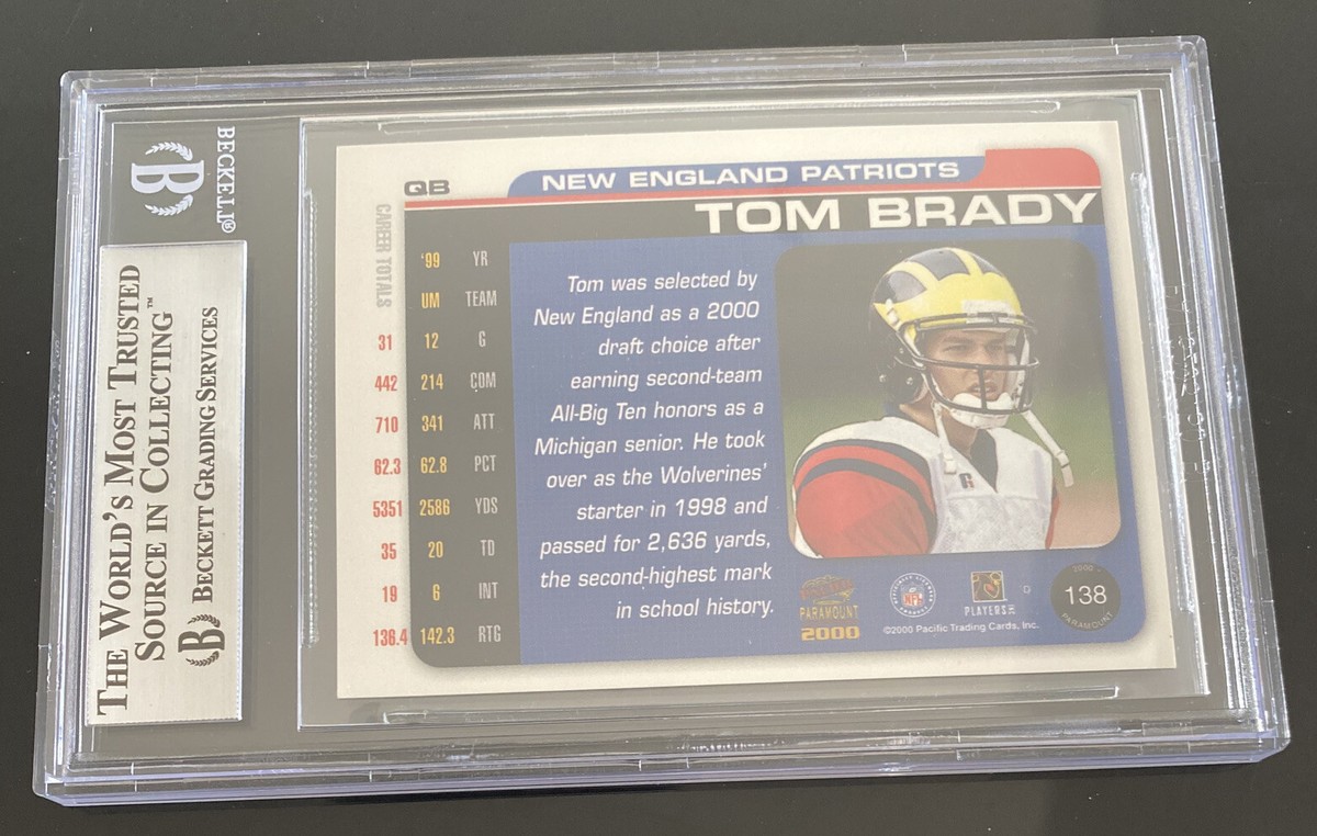 その他 2000 PARAMOUNT #138 TOM BRADY Tom Brady Rookie Card Pacific Paramount 2000 #138 | eBay