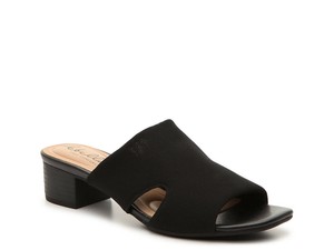 Abella True Comfort Marquee Square Slip On Black Slides Sandals Women Size 7 NWB | eBay