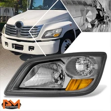 For 06-19 Hino 145 165 185 258ALP/LP 268 338 Left Side Chrome/Amber Headlight