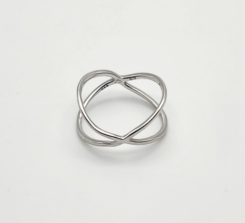 Athra Trading Inc Sterling Silver Trading Inc Sterling Silver X Ring Size 10