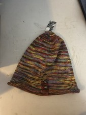Billabong Women's Multi-Colored Striped Knit Beanie New With Tags Y2K