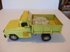 Vintage 1958-1960 Tonka State Hi Way Dept Lime Green Dump Truck, No. 12, Used