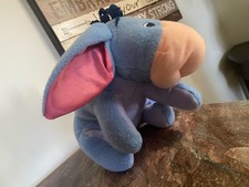 Fisher-Price Plush Blue Eeyore 2005 Mattel Inc Disney 9  JOO65/JOO62