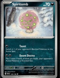 Spiritomb 129/198 Scarlet & Violet Base Set Uncommon