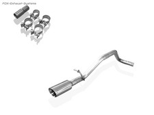  Edelstahl Endrohrbogen Skoda Citigo 80mm rund doppelwandig abgeschrägt