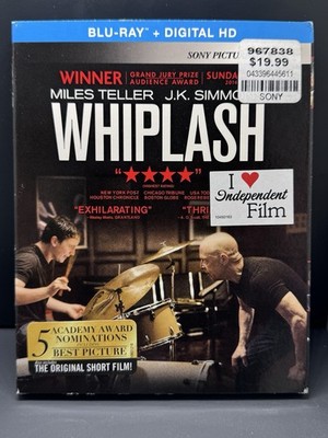 Whiplash (Blu-ray, 2014) With OOP Slipcover!
