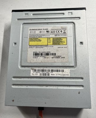 Vintage Toshiba Samsung TS-H492C Internal IDE CD-RW DVD ROM Drive Black