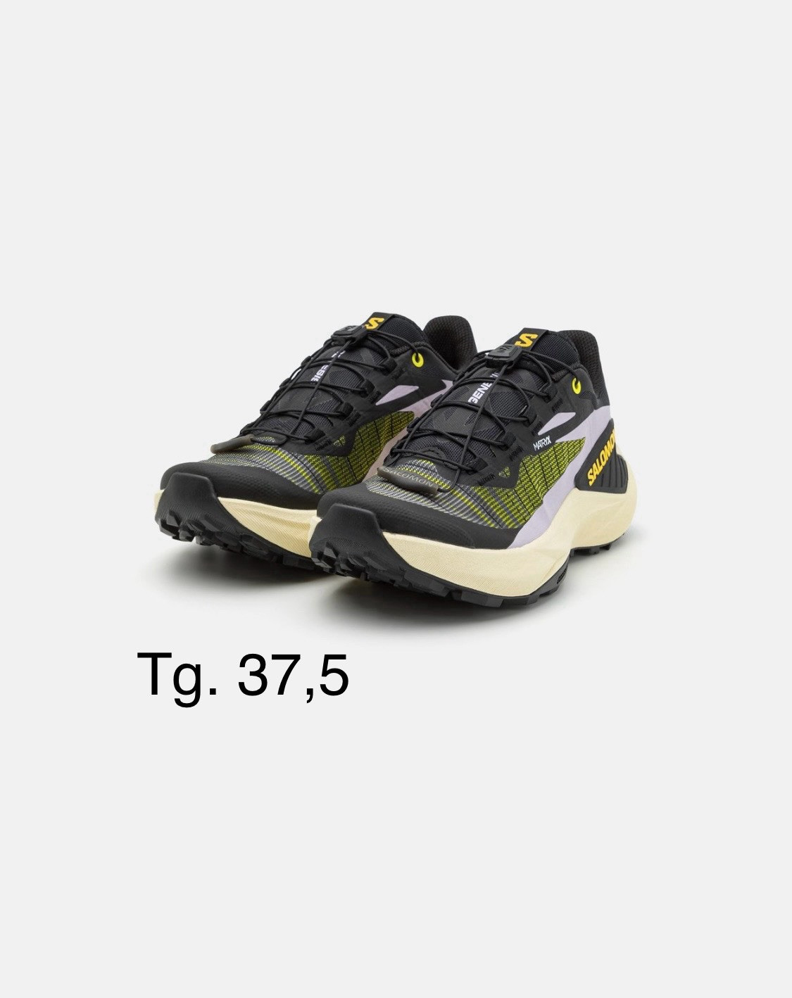 Scarpe Salomon GENESIS da Trail Running Black Sulphur Spring orchid Tg. 37 5