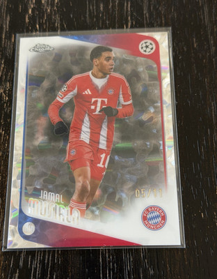 2025-26 Topps Chrome UCC Jamal Musiala Gold Lava FDI /11 Bayern Munich SSP 05/11