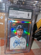 2019 Bowman Draft Chrome 30th Anniversary of Bowman C.J. Abrams Auto CGC 9