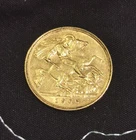1906 Edward VII Gold Half Sovereign — photo from another recent sale
