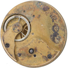 ELGIN LEADER 466924 GRADE 59, 17s 7j POCKET WATCH MOVEMENT, FOR REPAIR (M6)