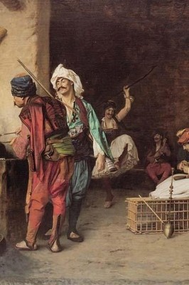Cafe in Cairo Jean-Leon Gerome Poster Print