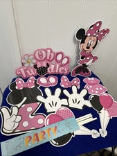Minnie Mouse Oh Twodles Cake Cupcake Toppers 2nd Birthday Party Decoration