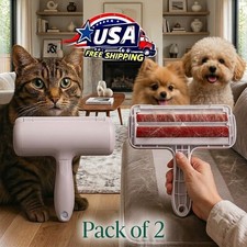 Chom Pet Hair Remover Reusable Lint Roller for Dog Cat Furs hairs PACK OF 2