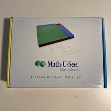 Math U See Algebra / Decimal Insert Kit Manipulatives Complete Set Homeschool