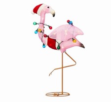 Holiday Time 33.5in Light Up Christmas Flamingo Indoor/Outdoor 40 LED Lights New