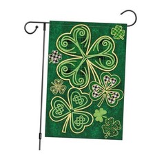 Welcome St. Patrick's Day Garden Flag 12x18 Double Sided 12x18 Inch Multicolor