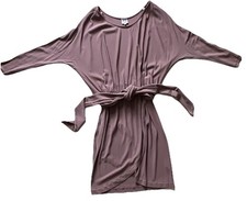Halston Heritage Size 6 Dusty Rose Mauve Pull-On Jersey Batwing Sleeve Dress