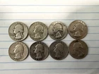 1951 Washington Silver Quarters  P&D Mints -90% Silver Fine Grade Lot of 8