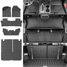 powoq 7 Seats Floor Mat Compatible with 2016-2022 Honda Pilot Cargo Mat TPE F...