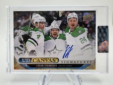 2024-25 Clear Cut Hockey LOGAN STANKOVEN UD Canvas Signatures On Card Auto #CSLS