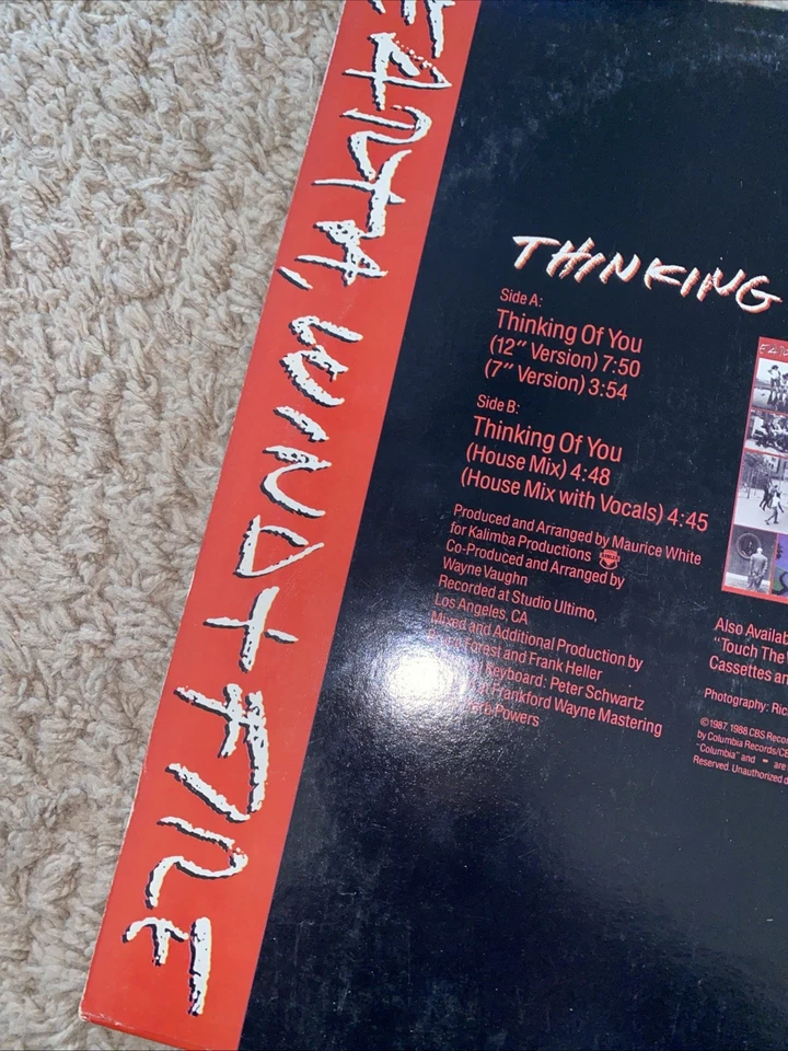 EARTH WIND & FIRE 12" MIXES "THINKING OF YOU" COLUMBIA RECORDS 44 07566 NM Foto 4 de 4