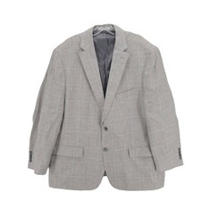 LAUREN RALPH LAUREN 100 Linen Blazer Sport Coat Houndstooth Check Size 48R
