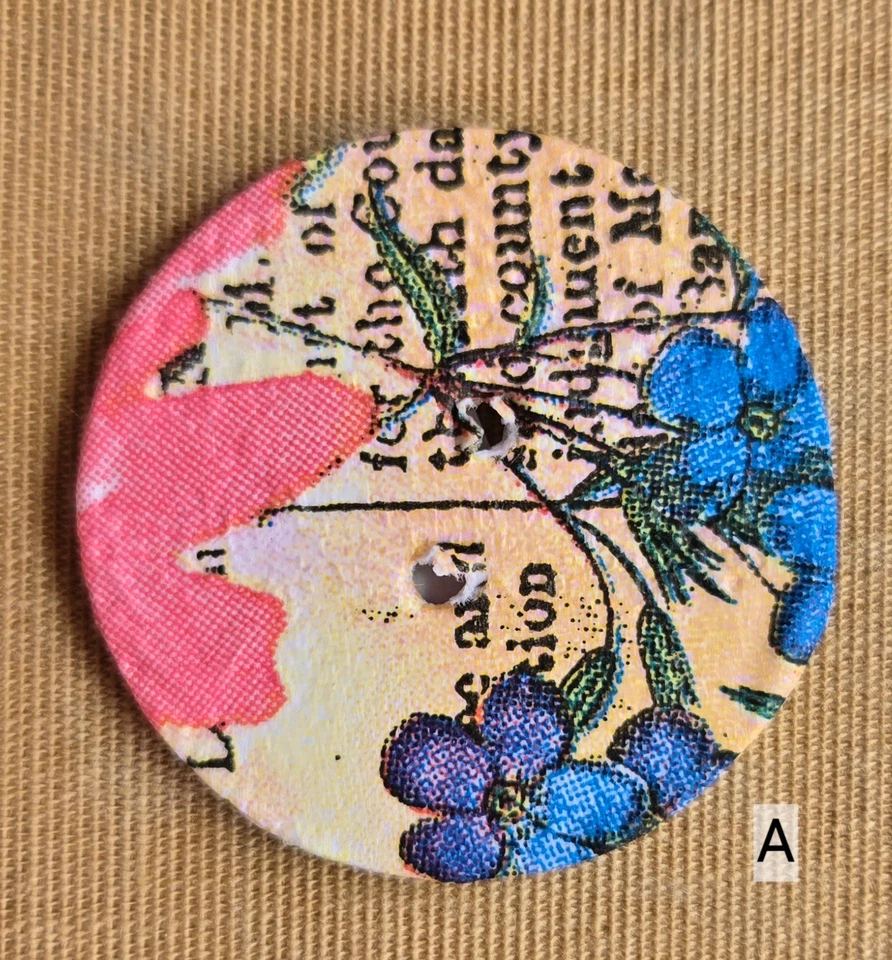 Botones hechos a mano para manualidades de papel - Elección de 6 - Envío gratuito Foto 3 de 4