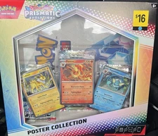Pokémon Prismatic Evolutions Poster Collection 3 Booster & Packs 3 Promo Cards