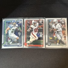 2025 Topps Chrome Football Lot - Vet Base - 3 Cards #69, 179, 279