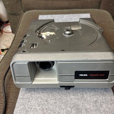 TELEX CARAMATE 3100 Vintage Slide Projector Powers On Lamp Come On. Parts/Repair
