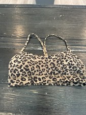 Lululemon Flow Y Nulu True Leopard Multi Print Sports Bra size 8 EUC