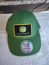 John Deere Youth Size Baseball Cap Adjustable Hook And Loop