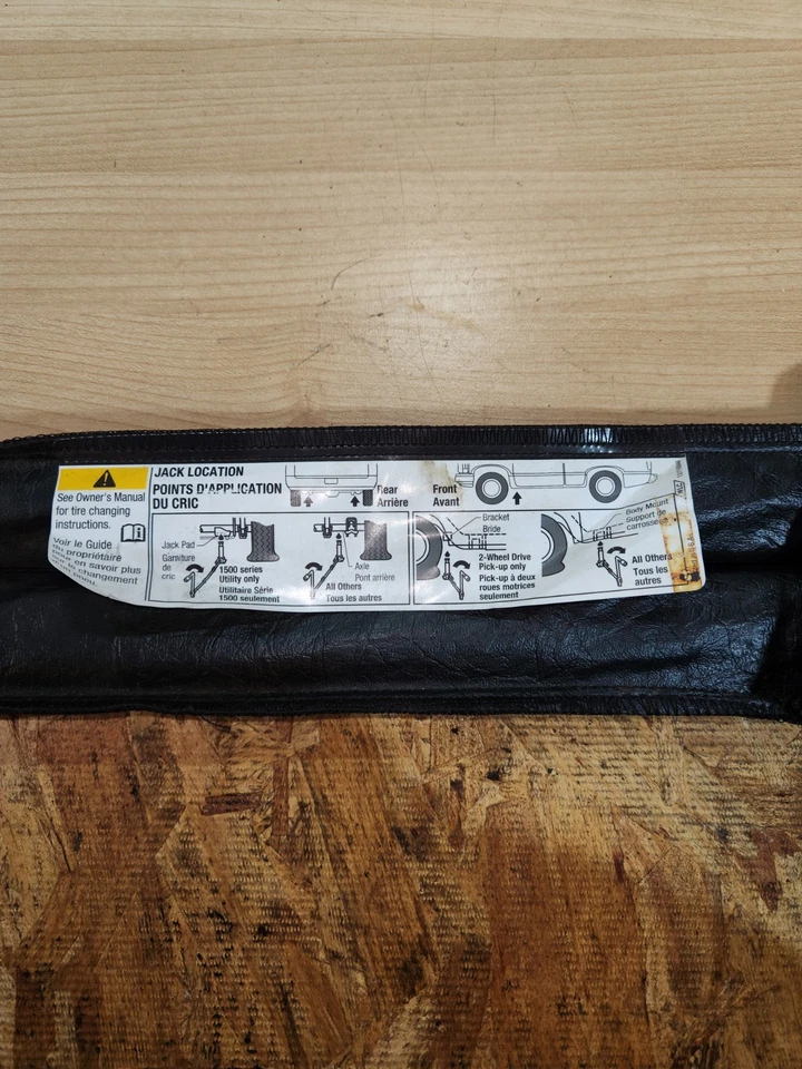 Spare Tire Lug Wrench Tools Kit Bag For 2001-2014 Chevrolet Silverado 2500 HD  - Image 2 of 2