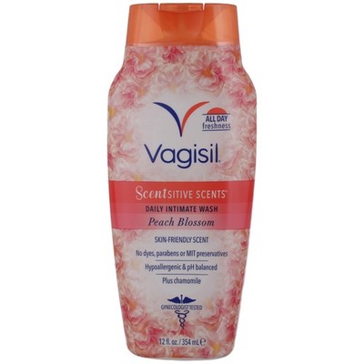 Vagisil Scentsitive Scents Daily Intimate Wash, Peach Blossom Plus Chamomile,...