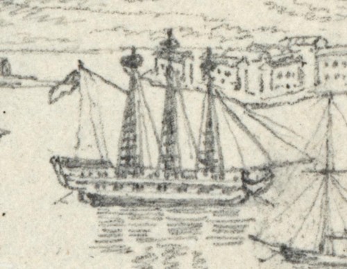 Cork Harbour Spike Island - Ireland c1823 - Pencil Drawing - Early 19th Century - Picture 12 of 12