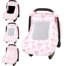 Baby Car Seat Cover, Windproof Carseat Cover for Infant Girls, Infant Warm Carse