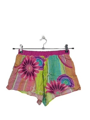 DESIGUAL Pantalón corto Mujeres Piratas Talla EU 36 naranja claro-rosa-turquesa - Imagen 1 de 4
