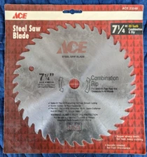 Ace 7-1/4" Steel Saw Blade (23548) 40 Steel Teeth