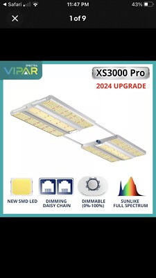 #ad viparspectra ks3000e led grow light $225.00
