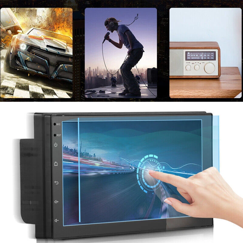 Reproductor de MP5 estéreo radio multimedia pantalla táctil de coche de 7 pulgadas para iOS/Android FM para automóvil Foto 4 de 4