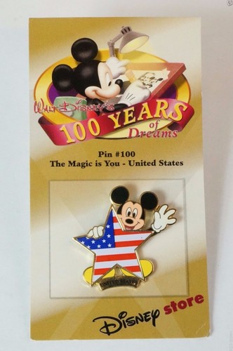Disney Store JAPAN Pin Walt 100th Dreams #100 The Magic is You Mickey US