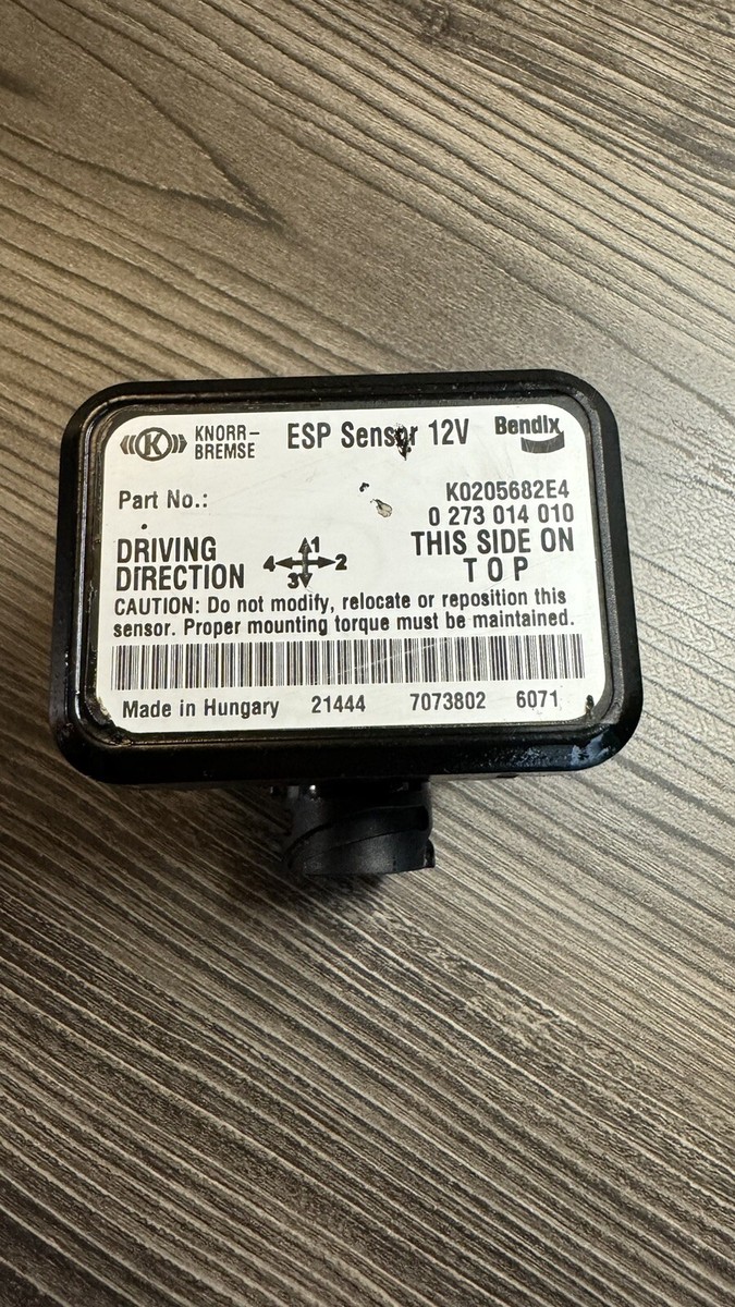 Kenworth T680 Bendix ESP Sensor K0205682E4 2023 OEM YAW RATE Kenworth T680 Bendix ESP Sensor K0205682E4 2023 OEM YAW RATE
