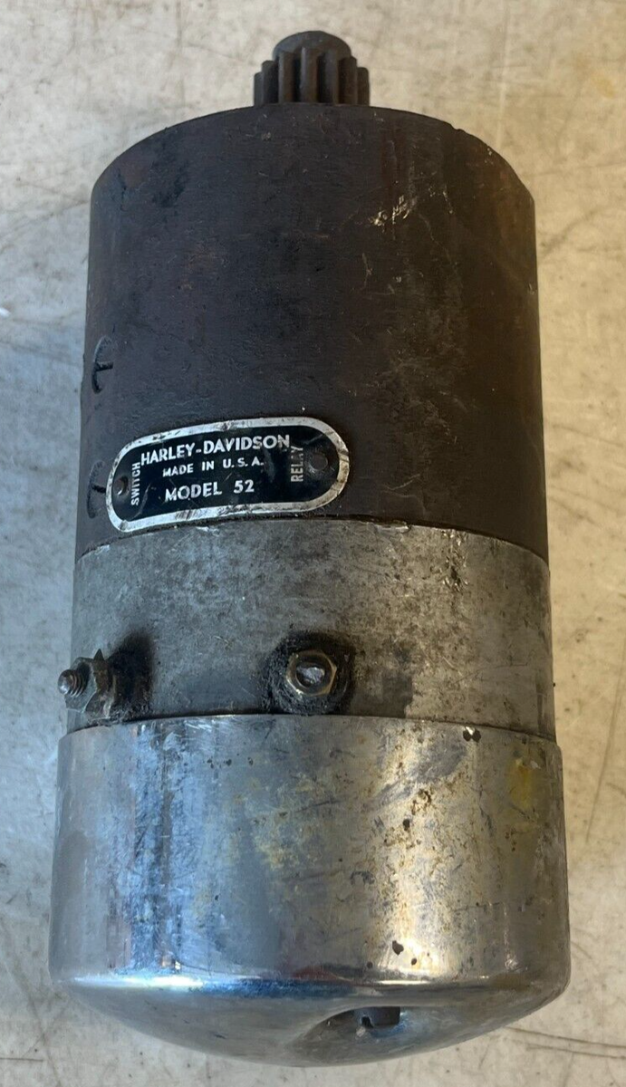 Harley-Davidson Original Model 52 Panhead 6 Volt Generator Spins