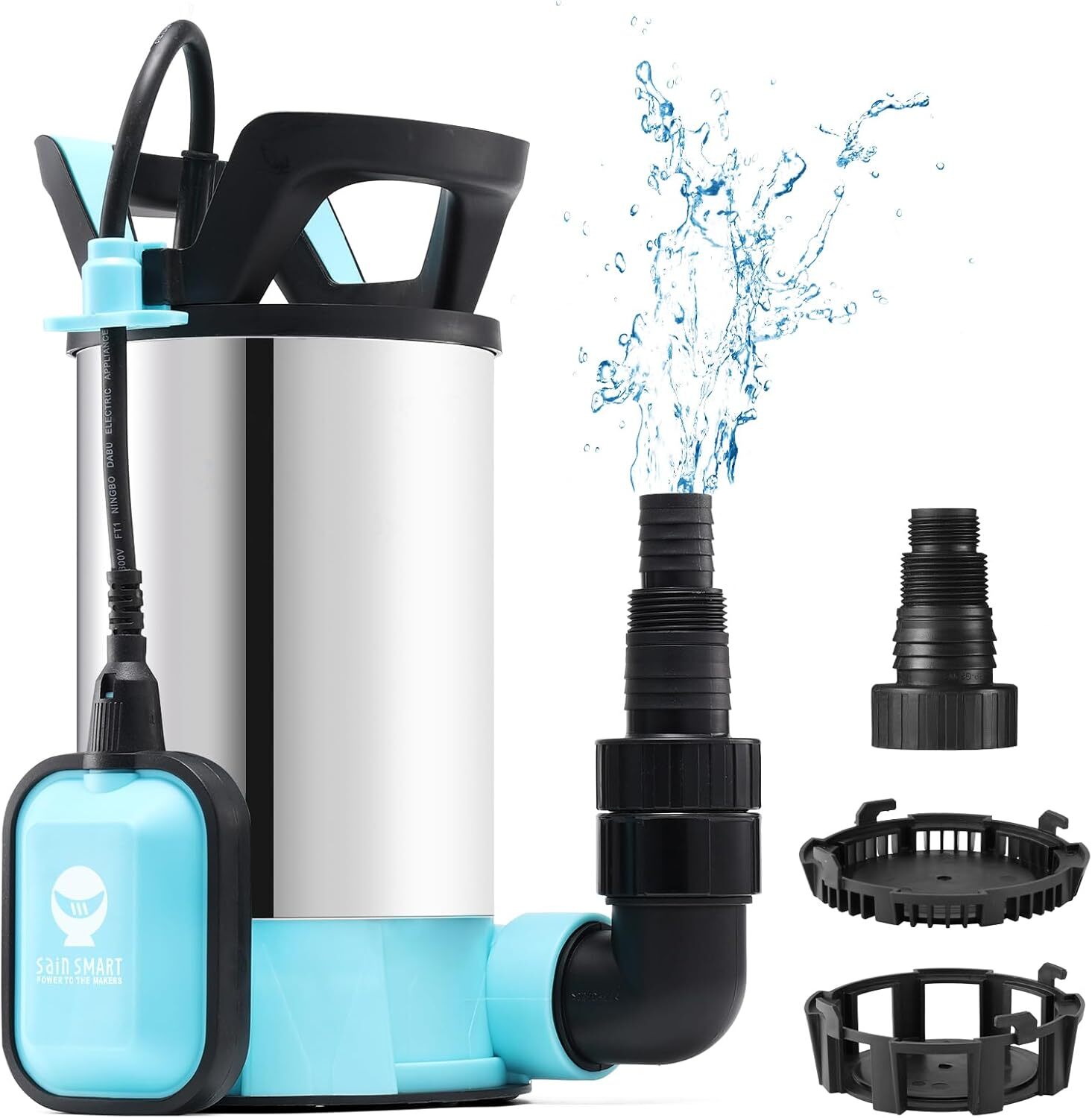 1.15HP SainSmart Submersible Sump Pump with Float Switch