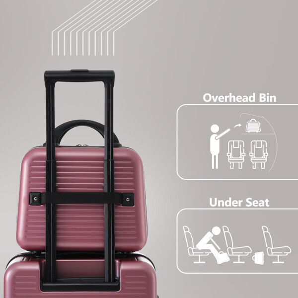 Carry-on Luggage 20 Inch Front Open Luggage Lightweight Suitcase with Front Pock-image