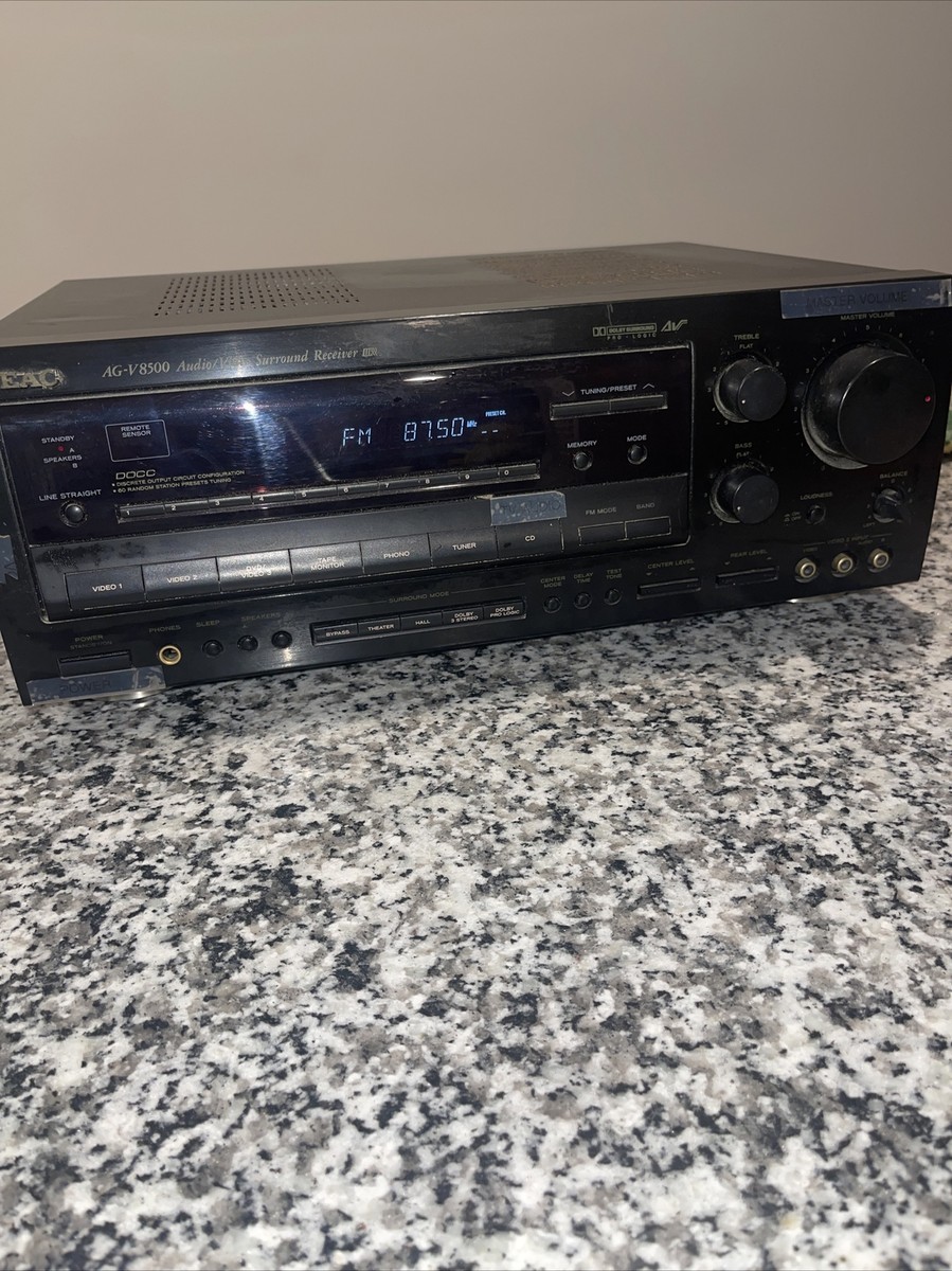 TEAC AG-V8500 Audio Video Surround Receiver Tested Working EB