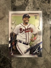 Cristian Pache 2021 Topps Chrome Ben Baller Rookie RC Card #178 Braves PWE. rookie card picture
